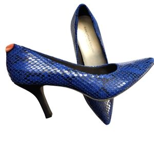 Faux Snake Skin Pumps